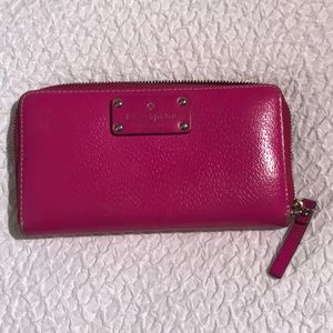 Kate spade wallet : bright pink